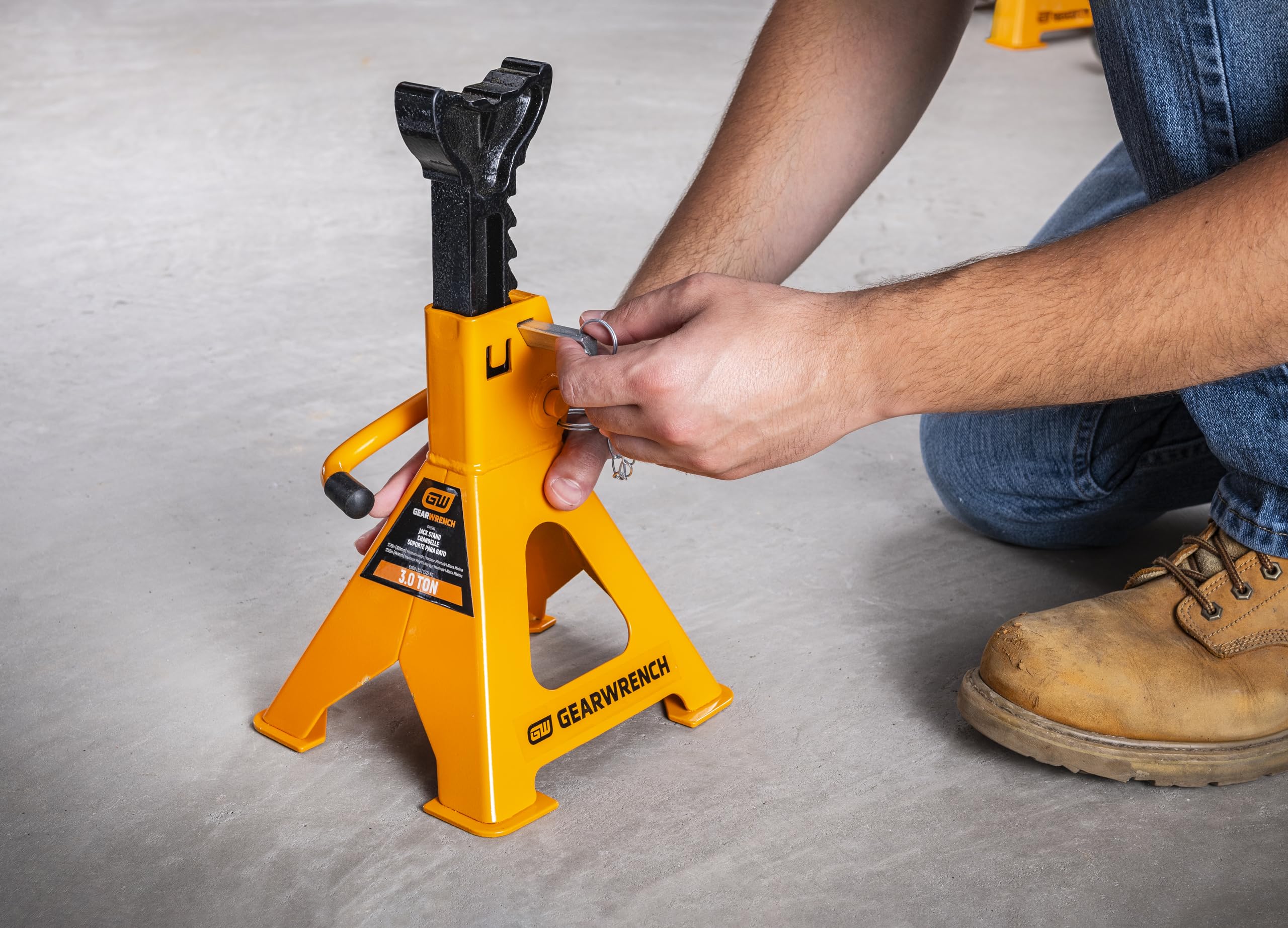 GEARWRENCH Soportes de Gato de trinquete de 3 toneladas - Paquete de 2 | GWJS3T