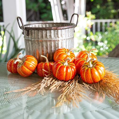 Miniatura 2 de Flora Bunda 8 calabazas con cuentas en caja (naranja)