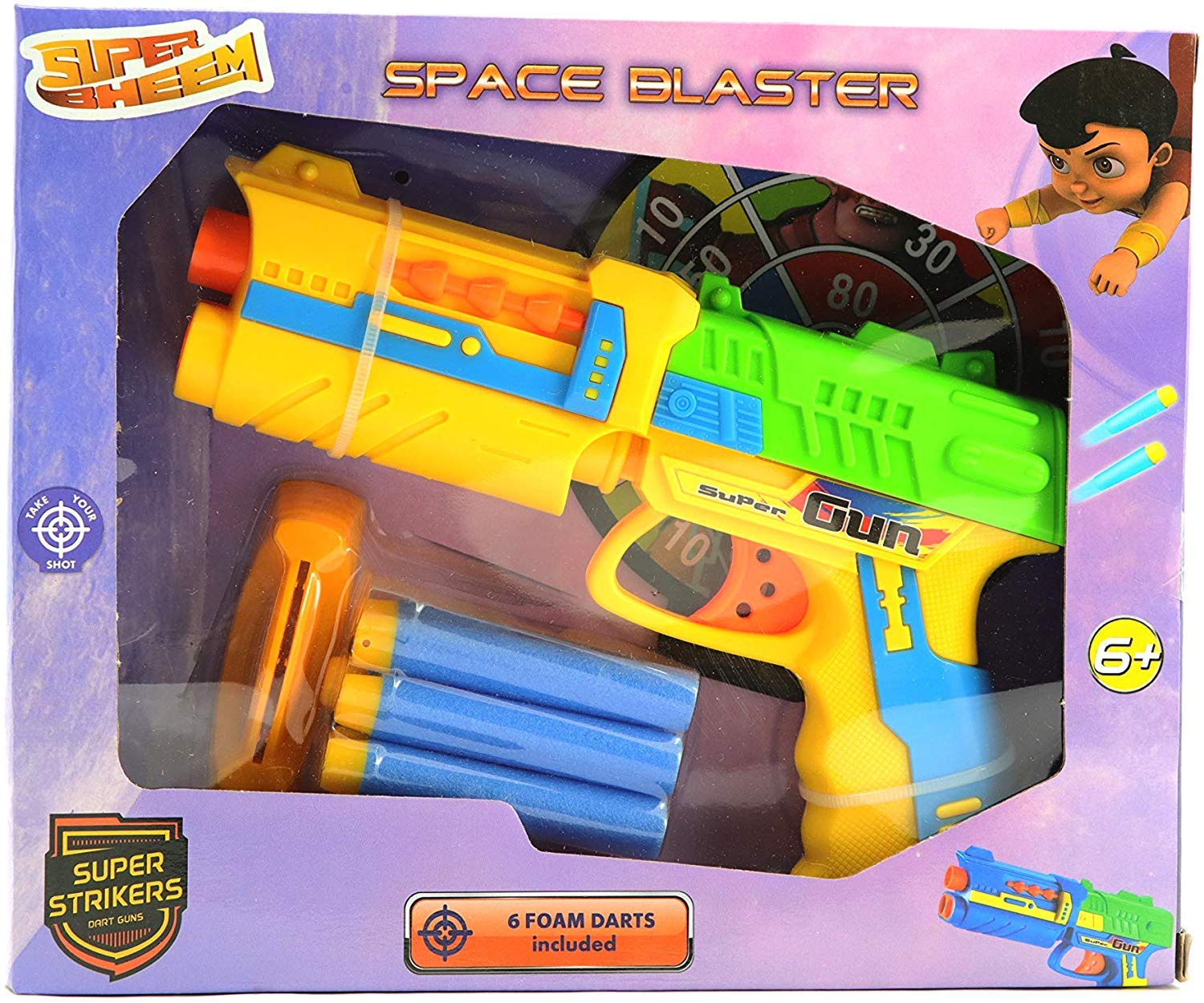 Chhota Bheem Super Striker Foam Blaster Toy Gun,Blue