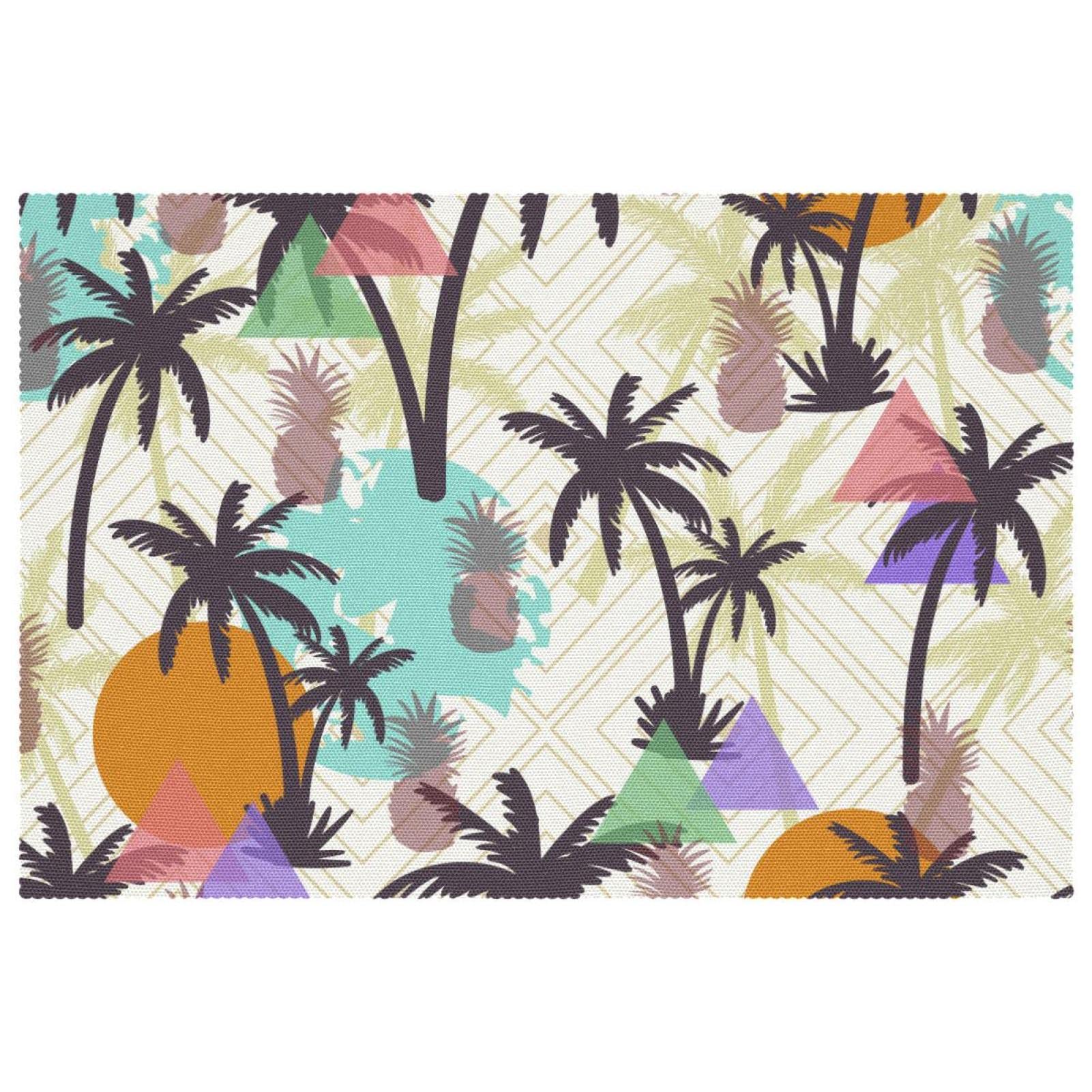 Sets de table antidérapants Palmetto pour protéger votre bois des plats chauds