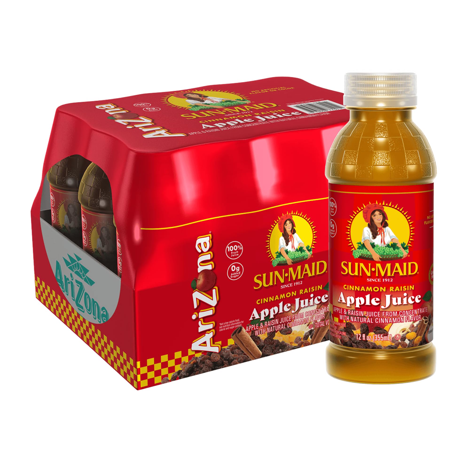 Amazon.com : AriZona Cinnamon Raisin Apple Juice, Made with Sun