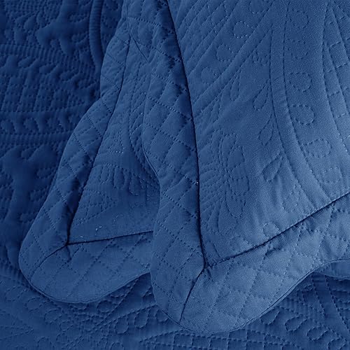 Miniatura 8 de HOMBYS Colchas de tamaño King de gran tamaño de 122 x 138 pulgadas, juego de edredón de 3 piezas tamaño King de Alaska, ligero, suave y extra grande