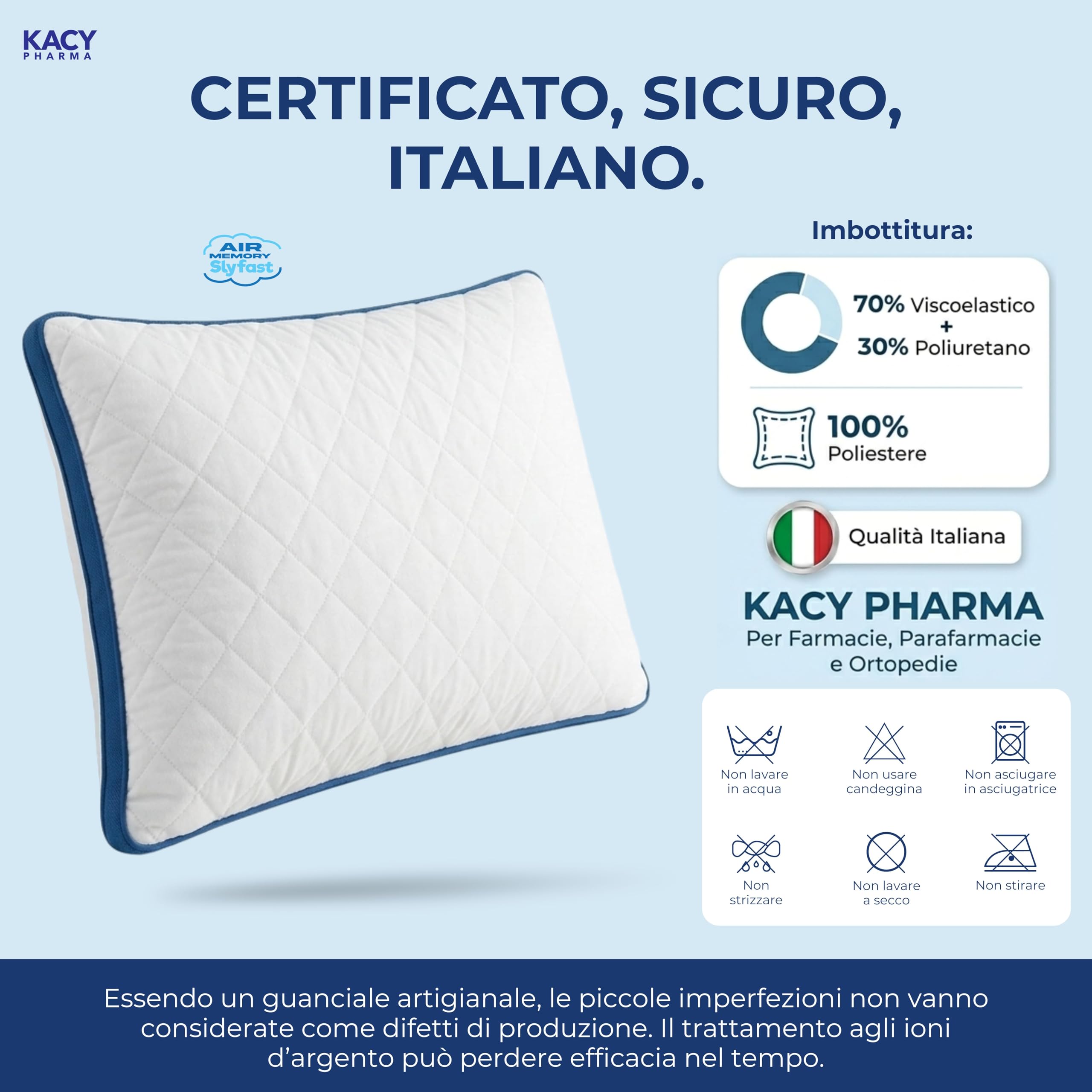 Cuscino Cervicale a Capsule Viscoelastico | Sostegno Ergonomico Collo e Spalle, Ventilazione, Ioni d'Argento Anti-Acaro, Cuscini Letto Certificati OEKO-TEX® [Da Farmacia] (2)