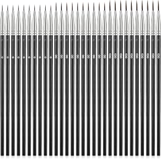 Tiny Detail Paint Brushes, 60 Pcs 3 Size #0#00#000 Fine Tip Paint Brush Miniature Fine Paints Liner Brush for Crafts Painting Watercolor Acrylics Oil Acrylic Art Face Painting