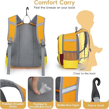 KAVIGOR 2026 Youth Baseball & Softball Bag | Ultra-Light Tball Backpack with Shoe Compartment & Helmet Holder | Skin-Soft Fabric