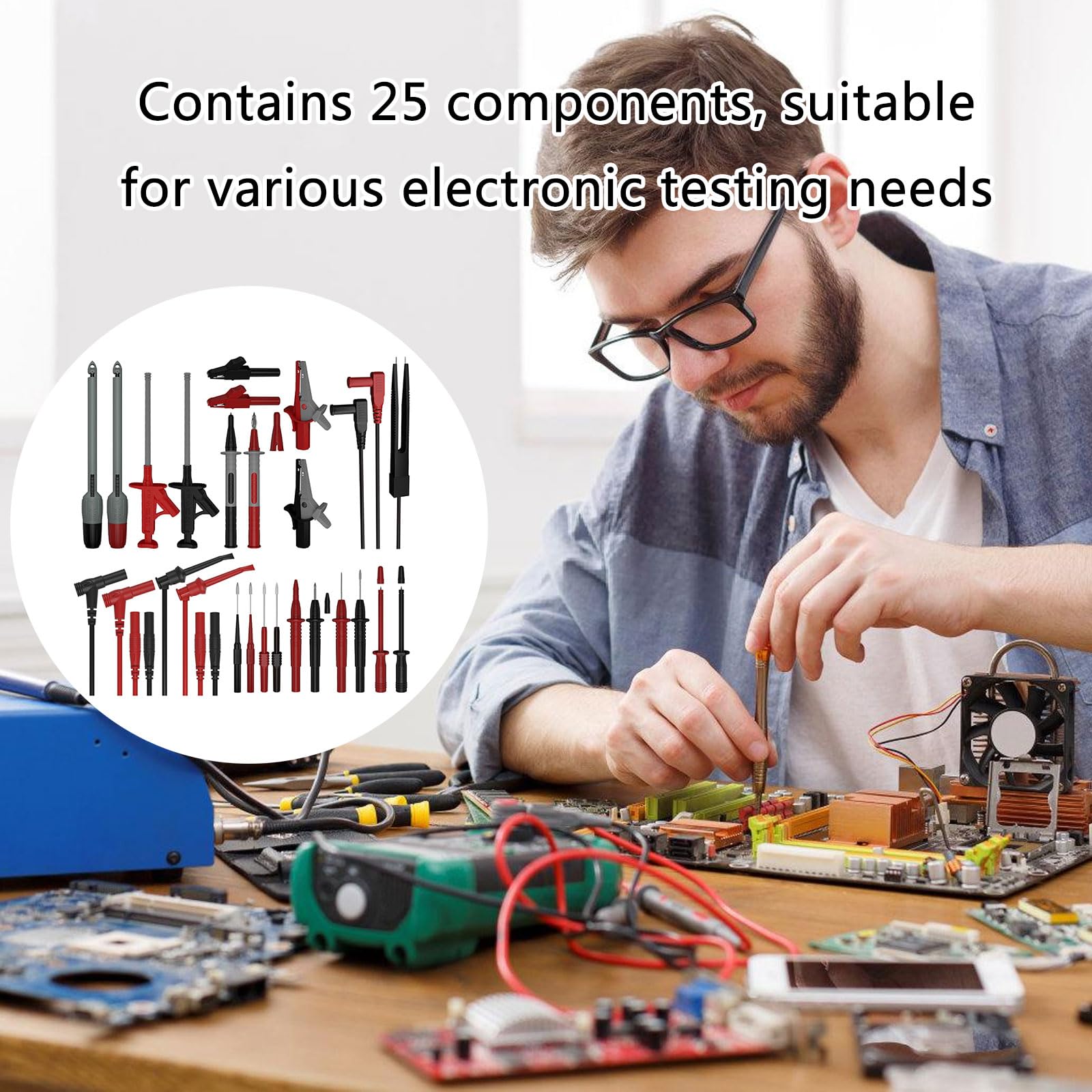 Problèmes D'oscilloscope À 25 Pièces Définis Pour Les Tests Multimètres Réparation Des Circuits Automobiles Des Diagnostics Automobiles Électroniques