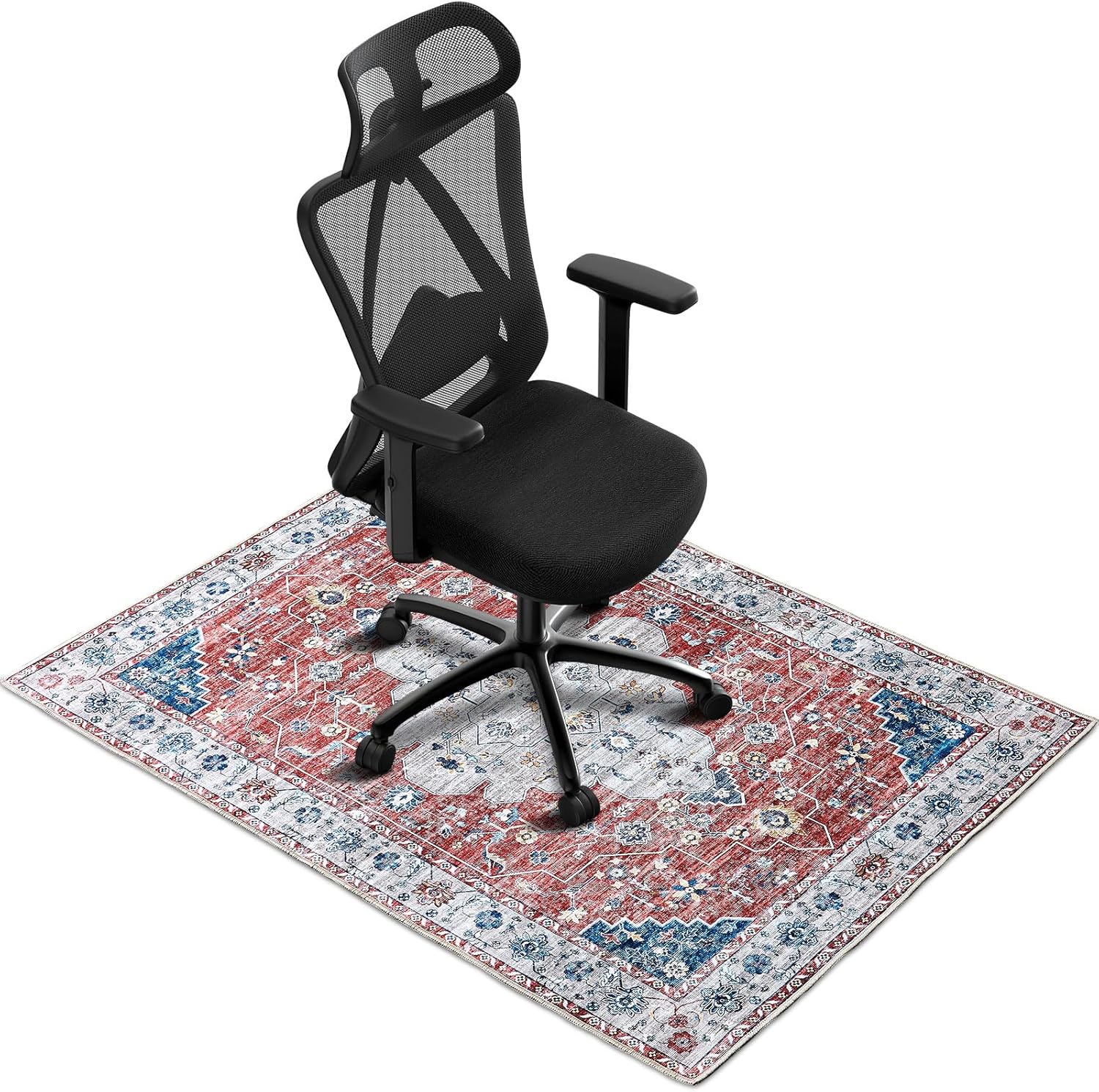Hard Floor Chair Mat, Non-Slip PVC Clear Wooden Floor Protector Mat