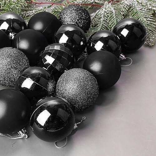 Miniatura 4 de Aitsite Juego de adornos de árbol de Navidad de 24 quilates, 1.57 pulgadas, mini bolas de adornos navideños inastillables para decoraciones de