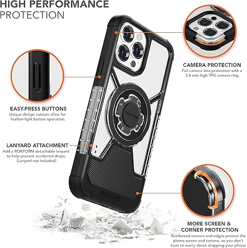 Miniatura 3 de Rokform - iPhone 13 Pro Crystal + kit de 2 protectores de pantalla (transparente)