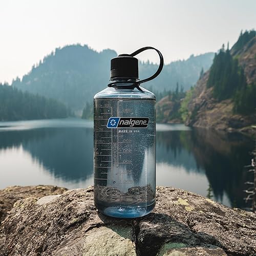 Miniatura 7 de Nalgene Sustain Tritan - Botella de agua sin BPA hecha con material derivado del 50% de residuos plásticos, 32 onzas, boca estrecha, rosa flamenco