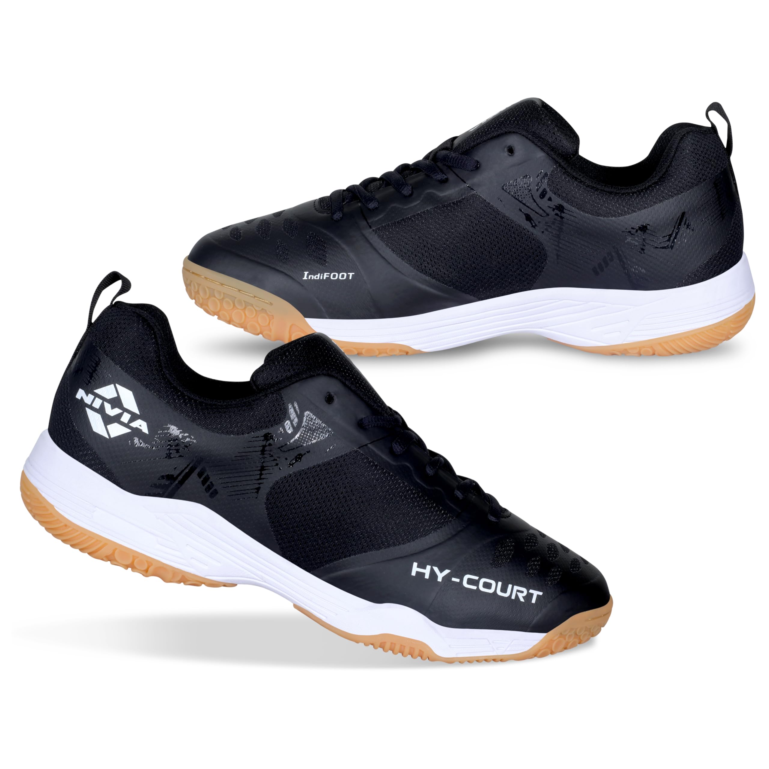 Nivia HY-Court 2.1 Badminton Shoes for Men | Ultimate Footwear for Court Mastery | Padel Shoes | Pickleball Shoes | Non-Marking Court Shoes | Unleash Your Full Court Potential | (Black) | Size UK05 (B0D4Q748L5) Amazon Price History, Amazon Price Tracker