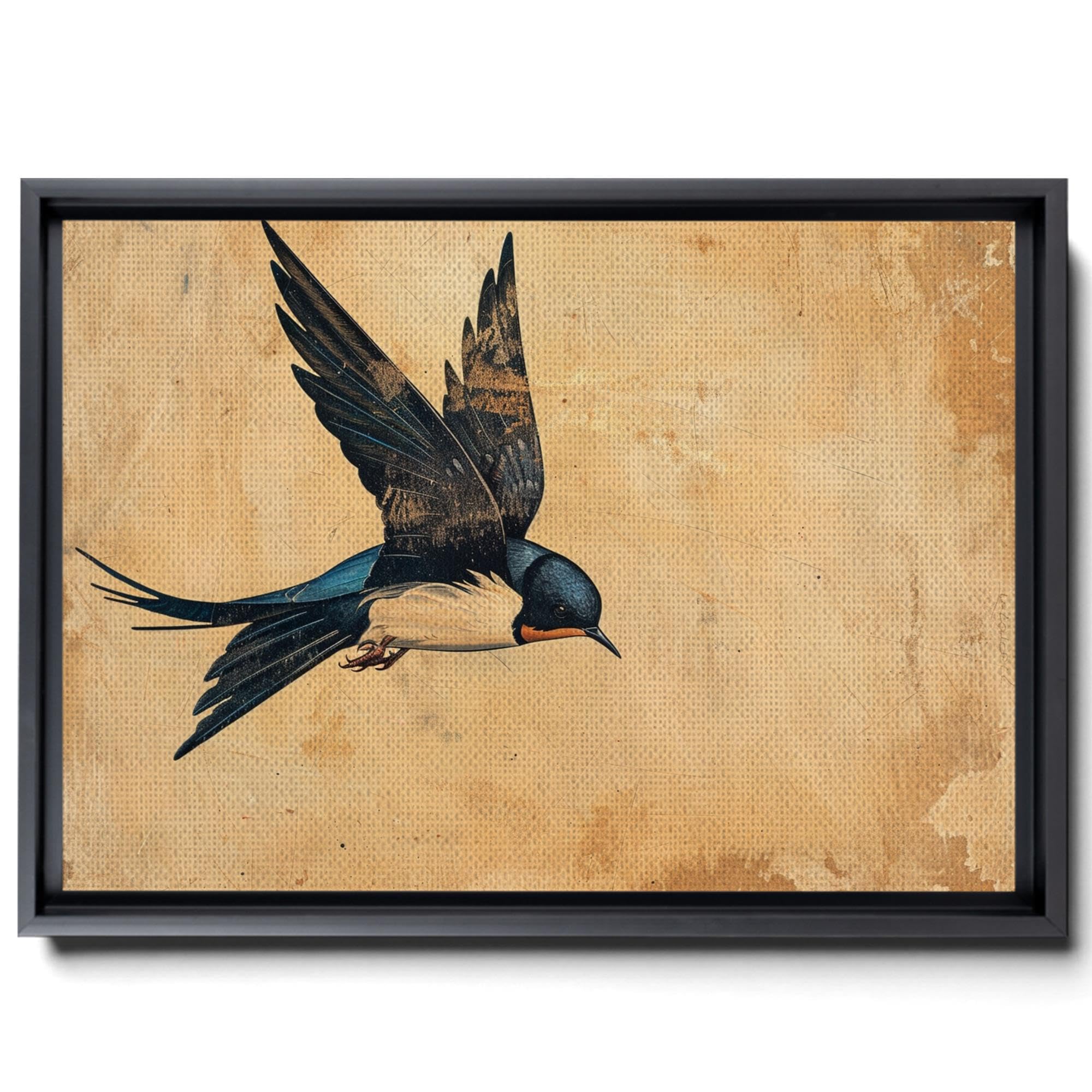 USA Vintage swallow canvas art キャンバスアート USA Vintage swallow canvas art キャンバスアート USA Vintage