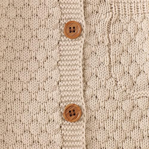 Miniatura 5 de mimixiong Mameluco de algodón para bebé recién nacido, ropa de punto de manga larga para niños y niñas con gorro cálido