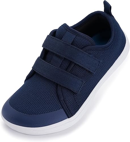 WHITIN Zapatos descalzos anchos para niños pequeños y grandes Zapatillas minimalistas para niños y niñas Splay naturalmente Ligero