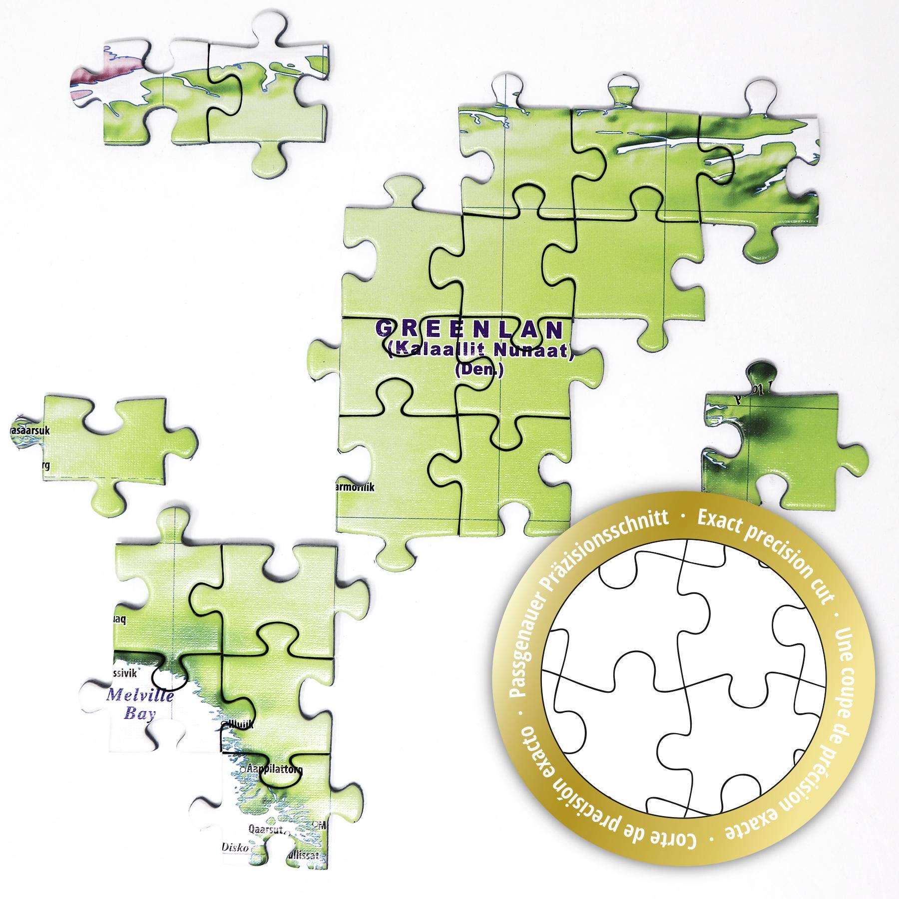 XXL Puzzle Carte du monde 2000 pièces - Le monde - 97 x 68 cm Carte Premium 2020 - MAPS IN MINUTES