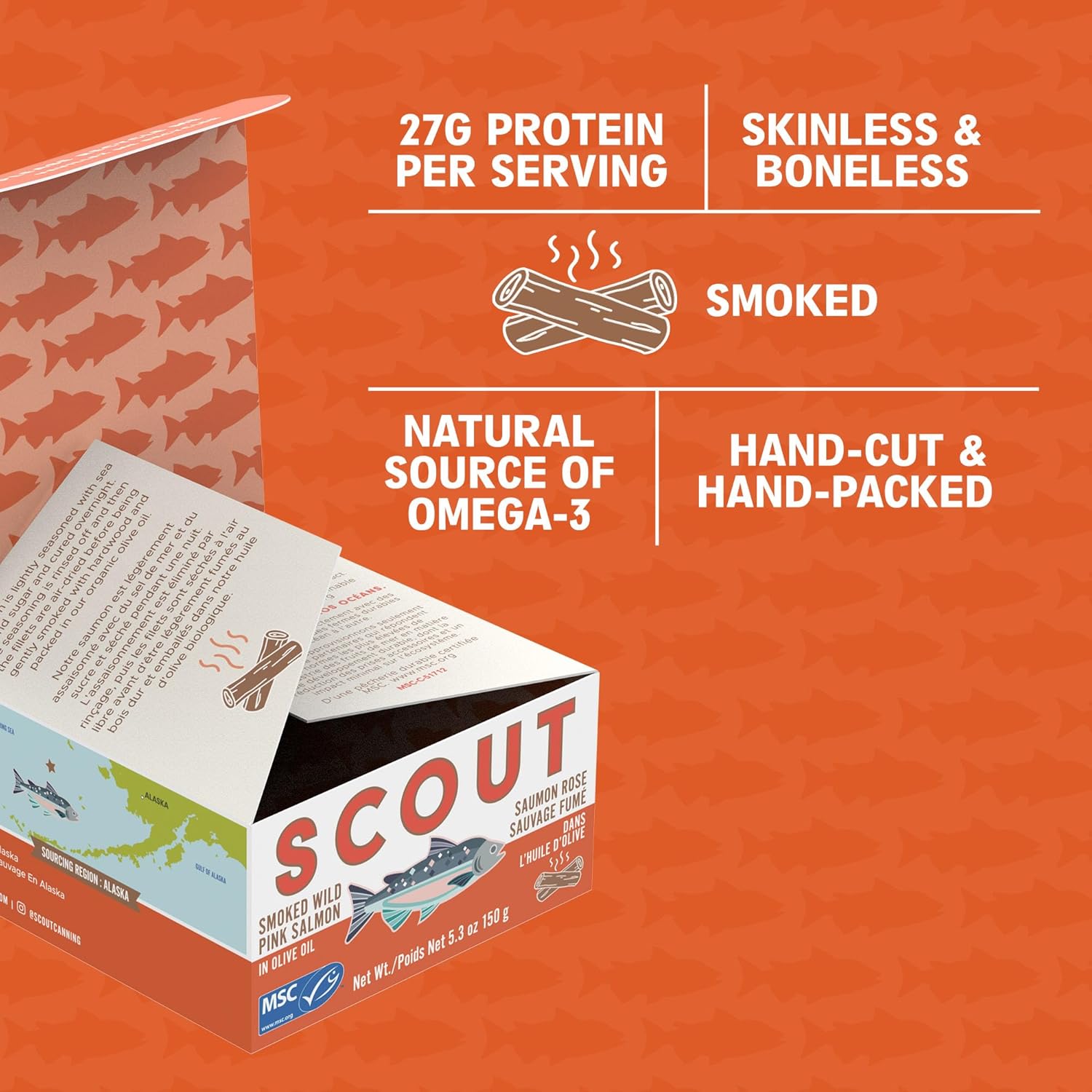 Scout Wild Pink Salmon key features