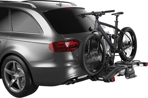 Thule EasyFold XT 2 Hitch Bike Rack - E-Bike Compatible - Fits 2 and 1, 1/4 receivers - Tool-Free Installation - Fully F