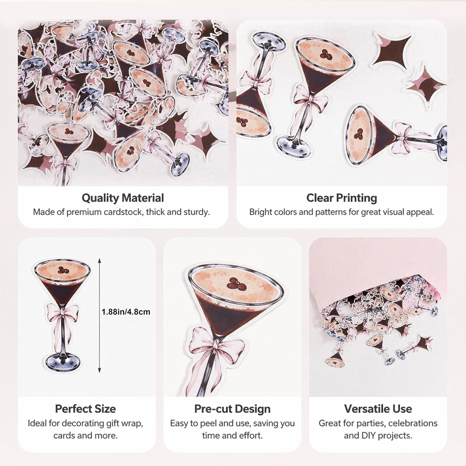 Espresso Martini Confetti - A Tini Bit Older Table Confetti, Espresso Martini Birthday Party Decoration, Espresso Martini Bachelorette Bridal Shower Photo Prop, Dirty 30 Birthday Table Decor (180 Pcs)
