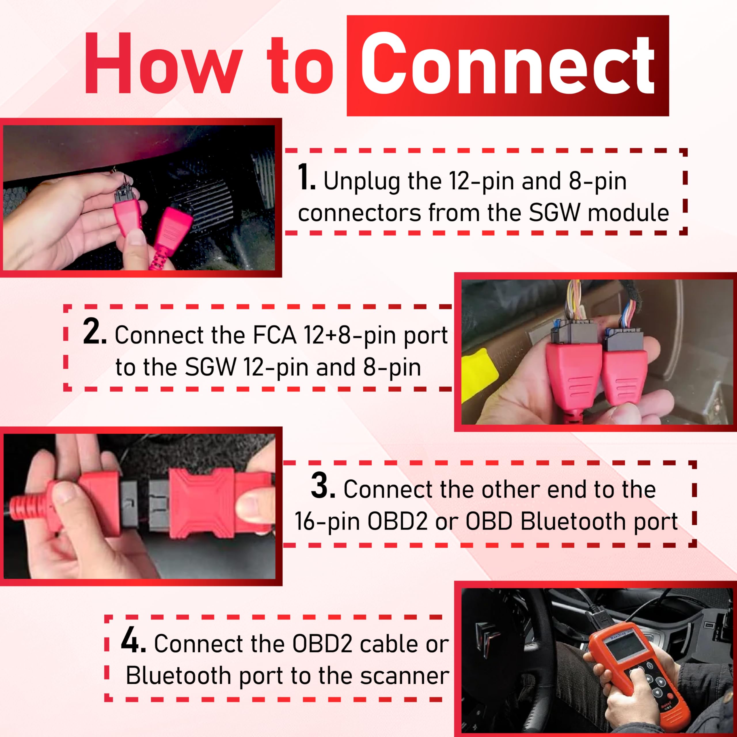 Amazon.com: 12+8 Pin Connector to OBD2 Adapter, Secutiry Gateway