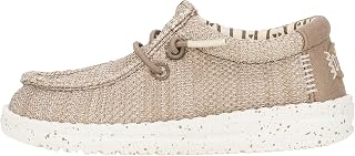 HEYDUDE Boy's Youth Wally Stretch Sox Slip On Loafer | Easy On Shoe