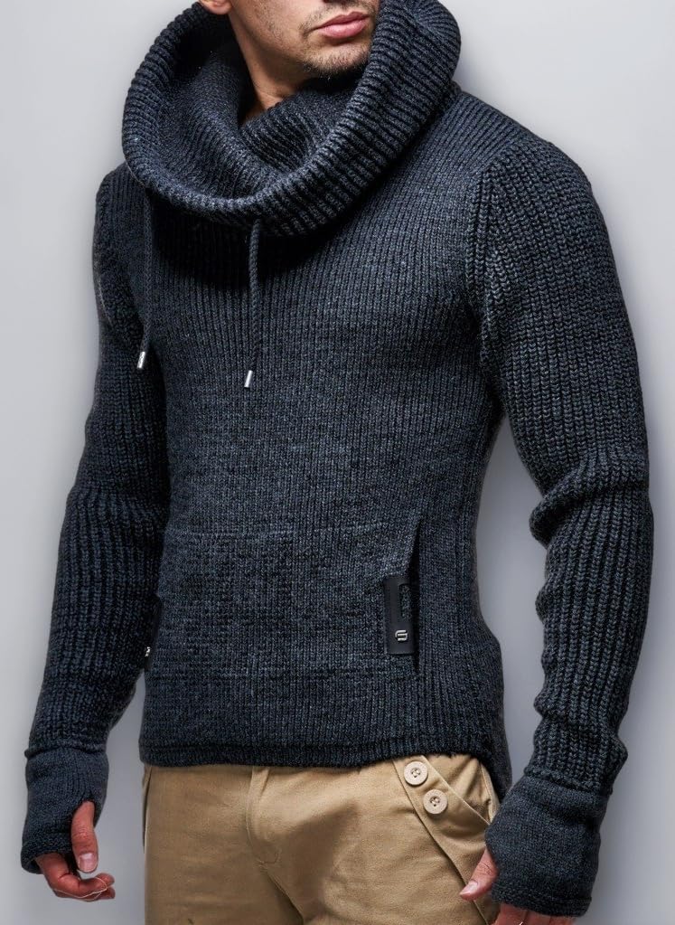 Leif Nelson Men's Pullover Knit Sweater LN-5060