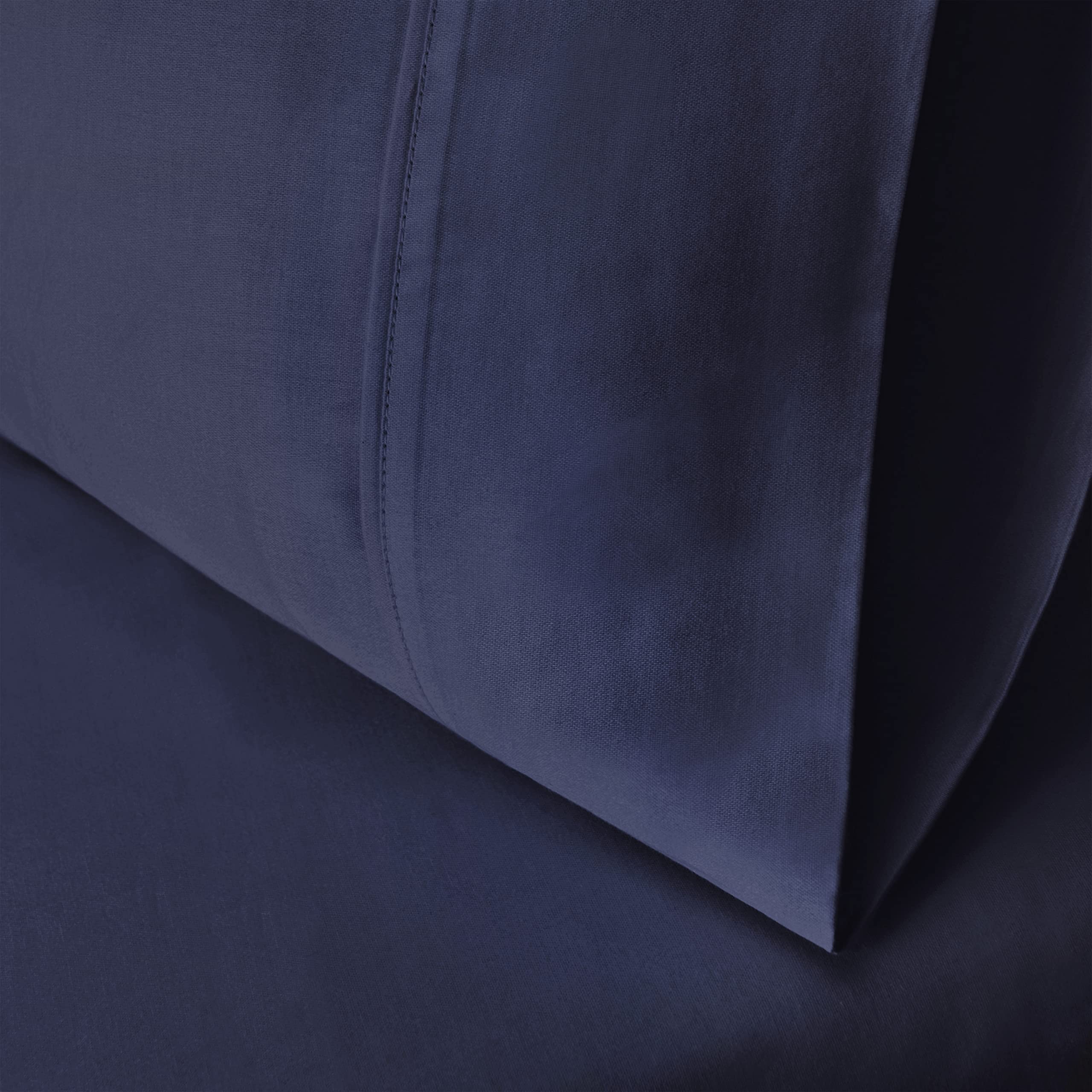 Taies d'oreillers en coton bleu marine 51 x 102 cm pour rafraîchir votre chambre