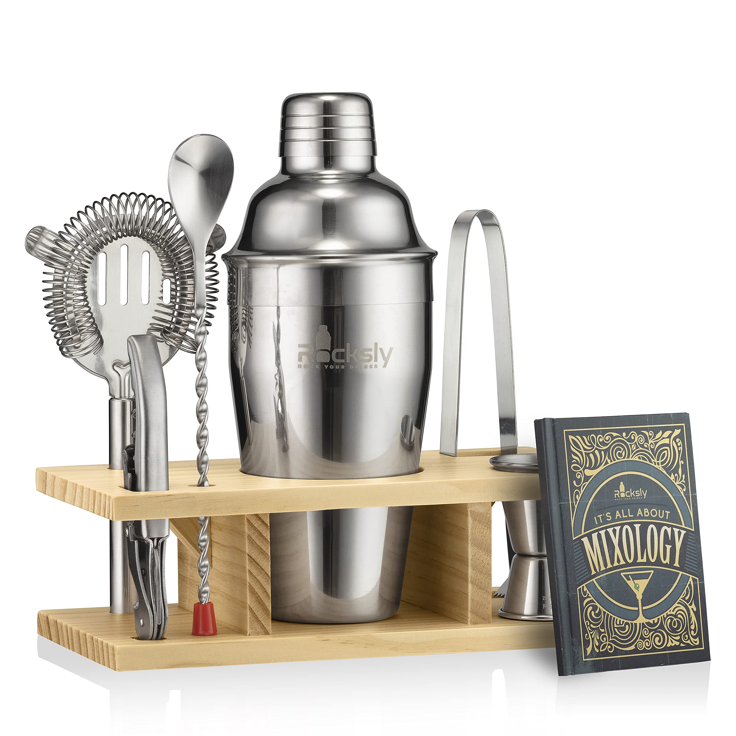 Buy Mixology Bartender Kit and Cocktail Shaker Set for Drink Mixing