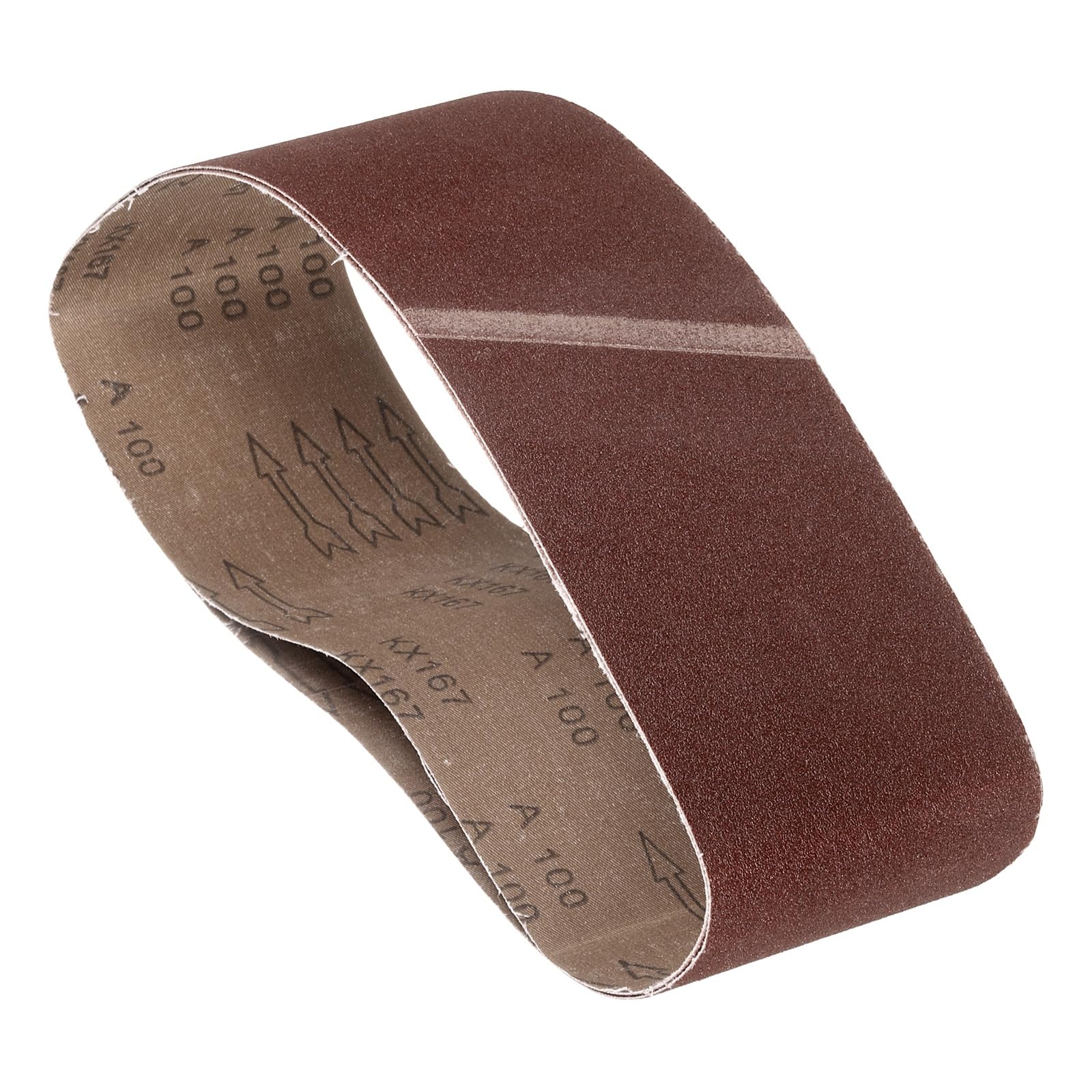 Kozelo 10 Pcs Sanding Belts 100mm x 915mm 100 Grit Aluminum Oxide Abrasive Sandpaper for Belt Sander Metal Grinding Wood Working Weld Rust Removal