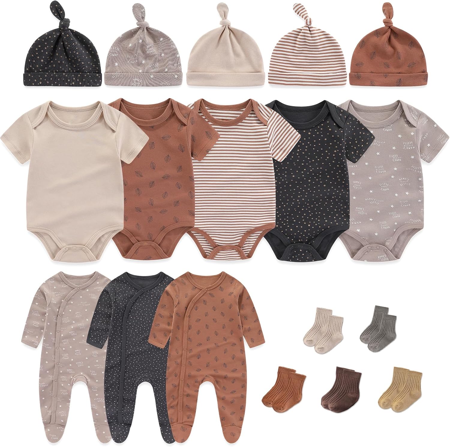 falianni 0-9M Unisex Baby 18‑Piece Layette Clothing Set