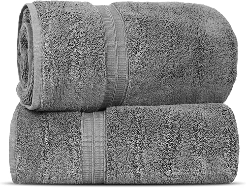 Miniatura 10 de Toallas turcas de algodón de primera calidad suaves y absorbentes (azul marino, 4 toallas de baño)