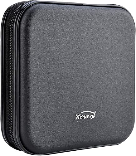 Miniatura 4 de Billetera para CD y DVD, capacidad de 32 unidades, soporte para funda de DVD y CD para automóvil, disco de almacenamiento portátil de DVDVCD, funda