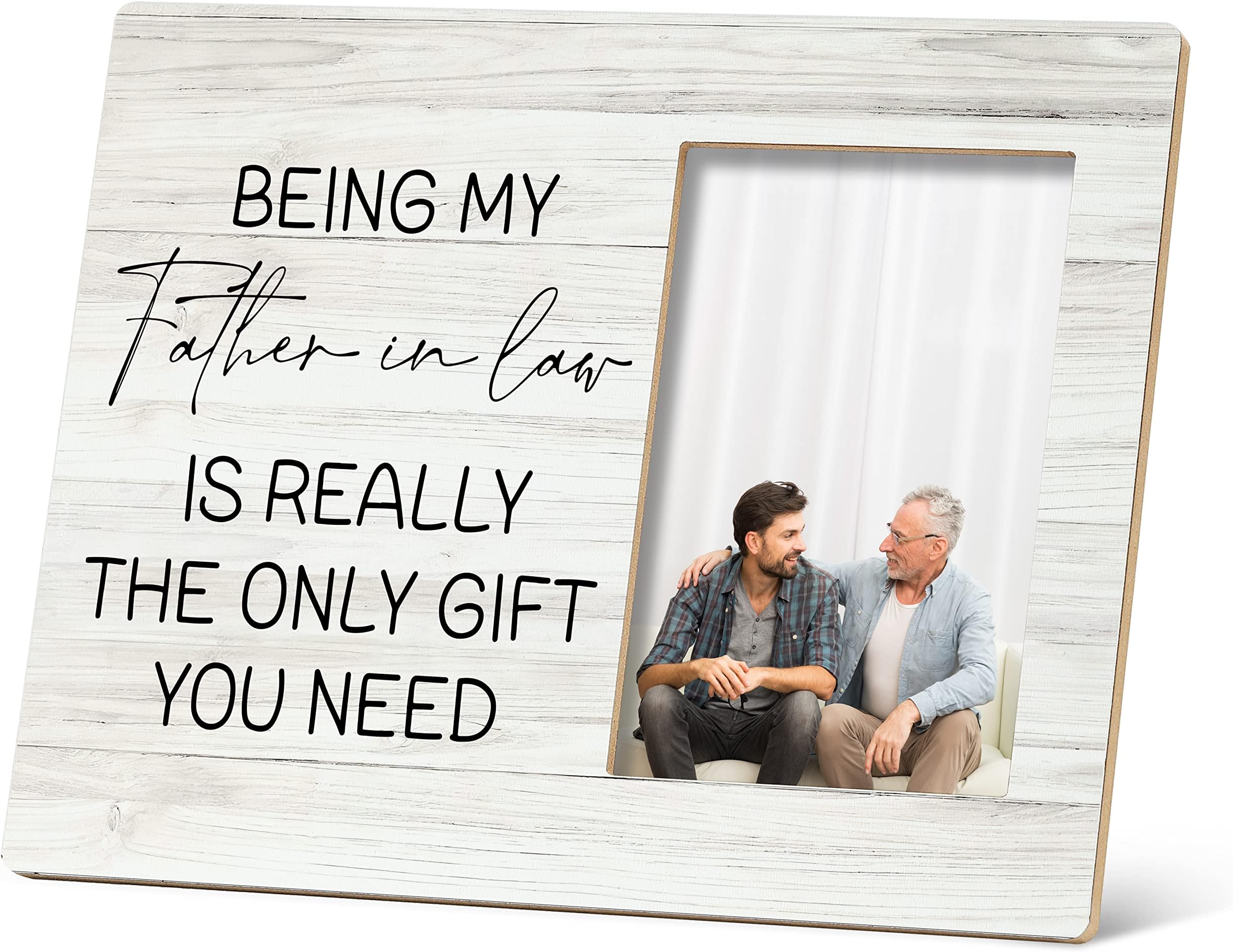 SRADMO Being My Father in Law is Really The Only Gift You Need Picture Frame Frames,Funny Father in Law Gifts 10×8 inch Tabletop Photo Frame for Father's Day Birthday,Best Father in Law Gifts