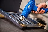 Kinzo Hot Air Dryer - 230 V - Blue - 350 to 600 °C - 2 Heat Settings - Colour Burner - 7