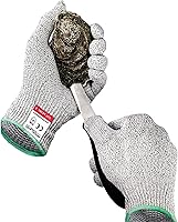 Vista 1 de Conjunto de cuchillos para abrir ostras profesional Rockland Guard - Incluye cuchillo de acero inoxidable de 3.5" con mango antideslizante y punta