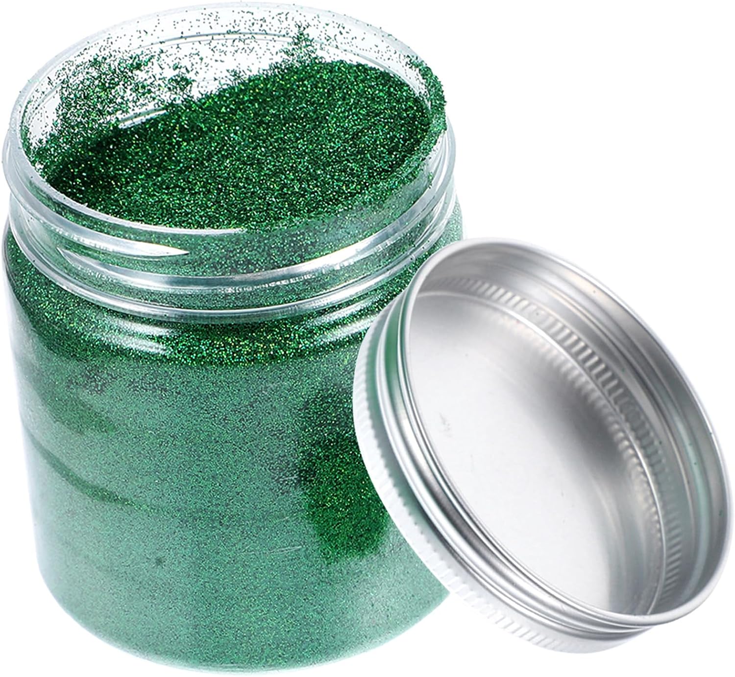 Artibetter Ultra Fine Emerald Glitter Powder for Nail Art and Resin Crafts, 100g Bottle Ultra Shimmer Glitter for Face, Hair, Body Makeup, DIY Decorations
