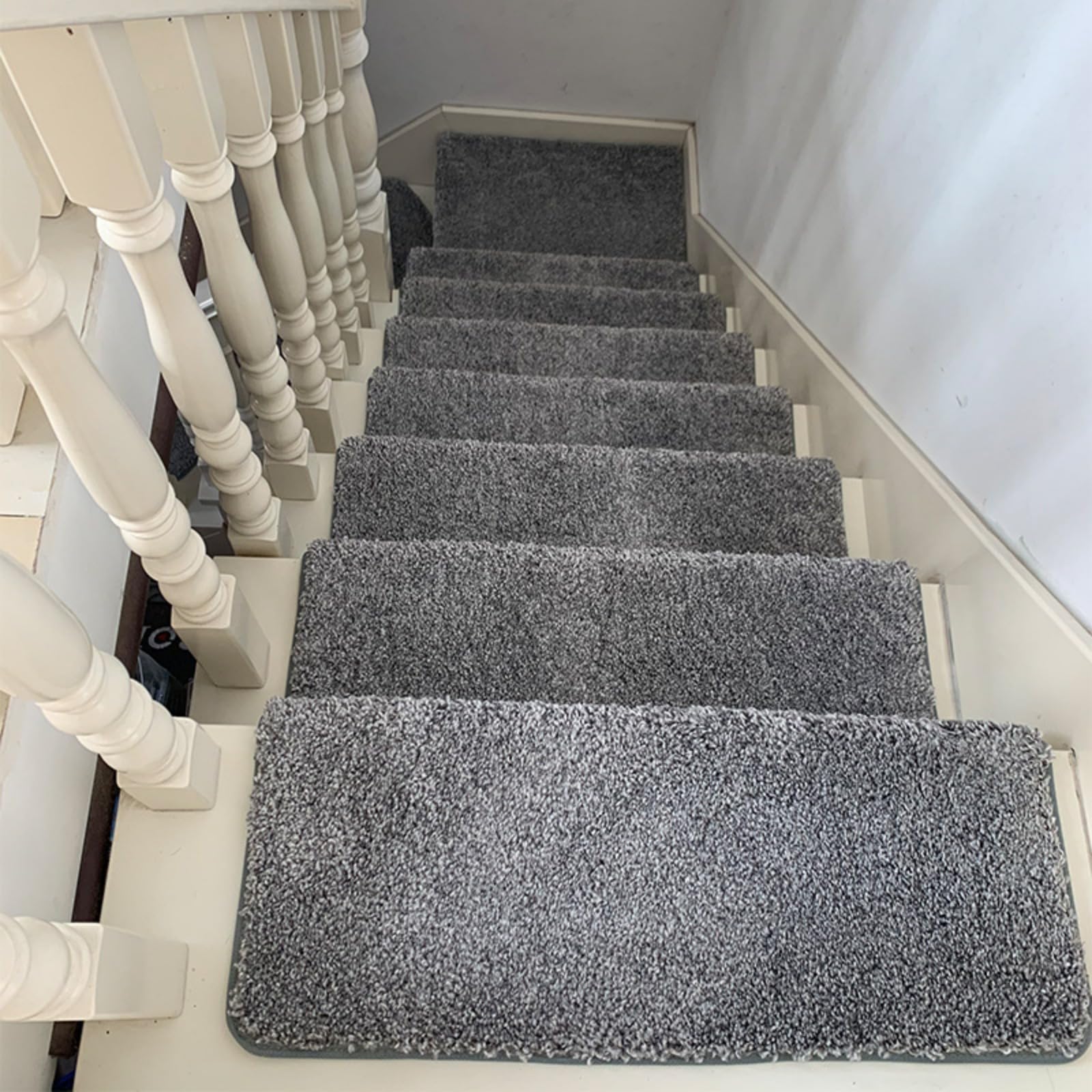 Alfombra para escaleras premium de 65 cm con felpa densa estilo 8