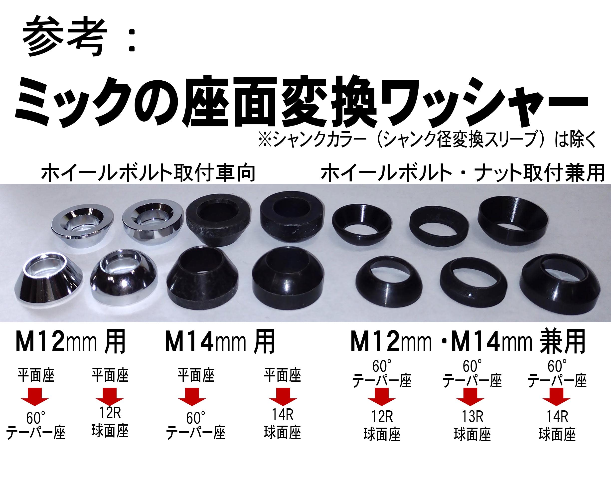 みーほ Amazon.co.jp: ミック 座面変換ワッシャー 20個 60°→12R球面座