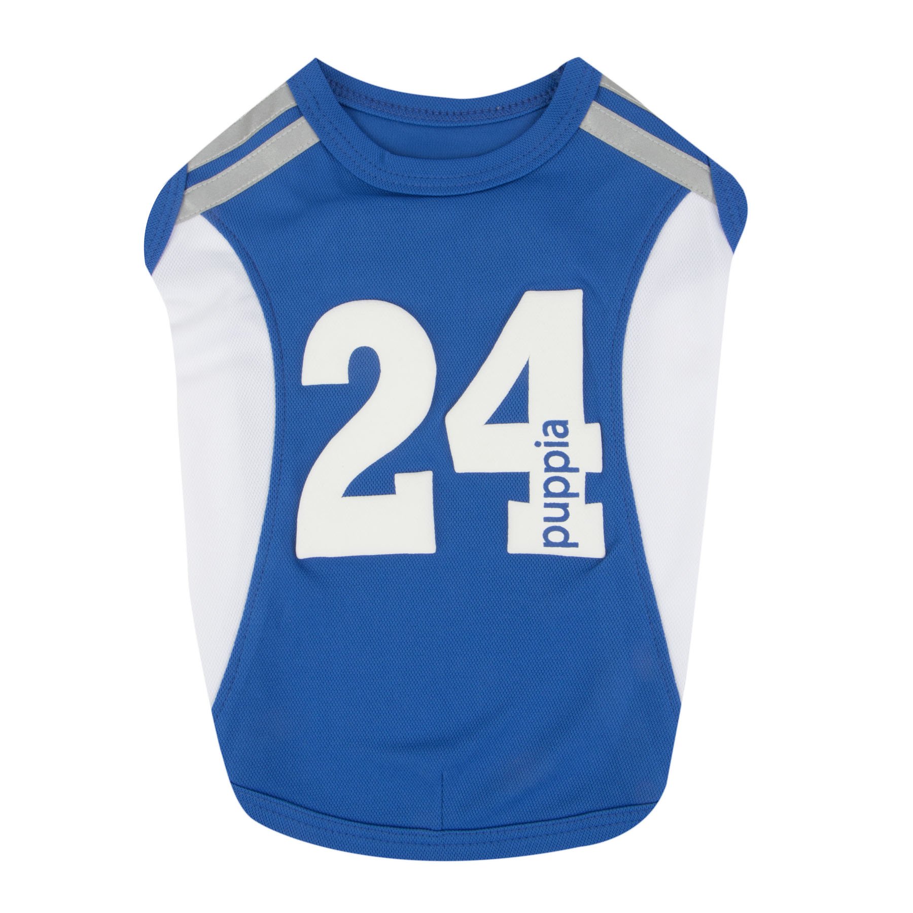 Puppia Freestyle t-shirt chien bleu roi S extensible et respirant