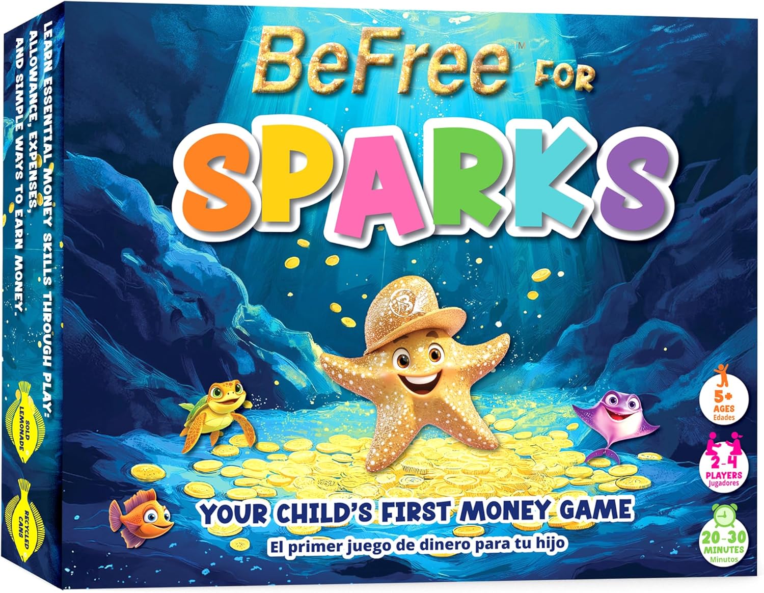 BeFree for Sparks – Your Child’s First Money Board Game for Kids 5+ | Fun Family Game with Allowance, Expenses, Gifts, and Play Money | First Financial Literacy Through Everyday Life