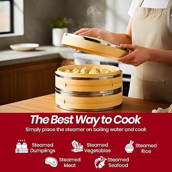 Bamboo Steamer Basket