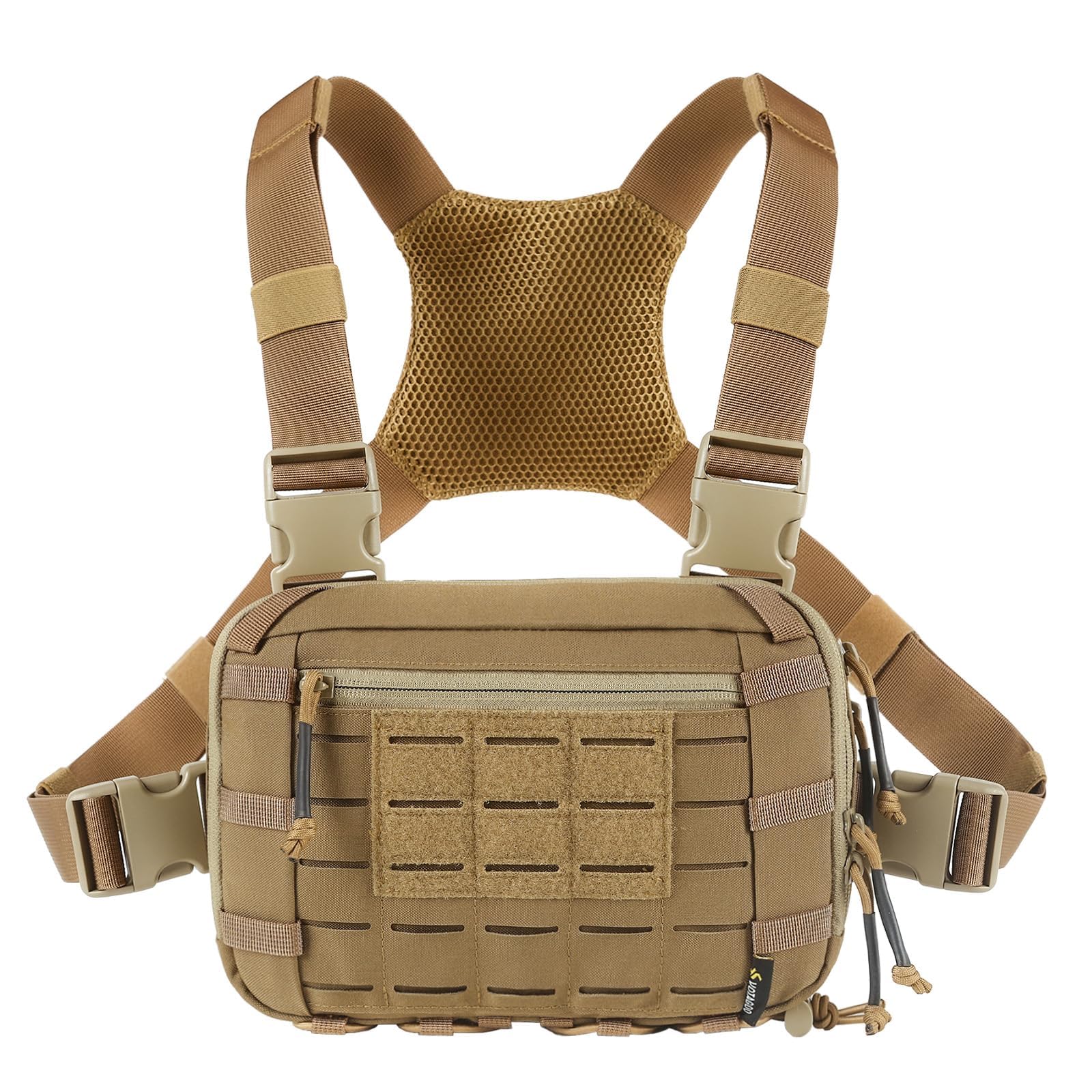 VOTAGOO Tactical EDC Chest Bag 2L Utility Molle Chest Rig Pouch with CCW Compartment Adjustable Strap Outdoor