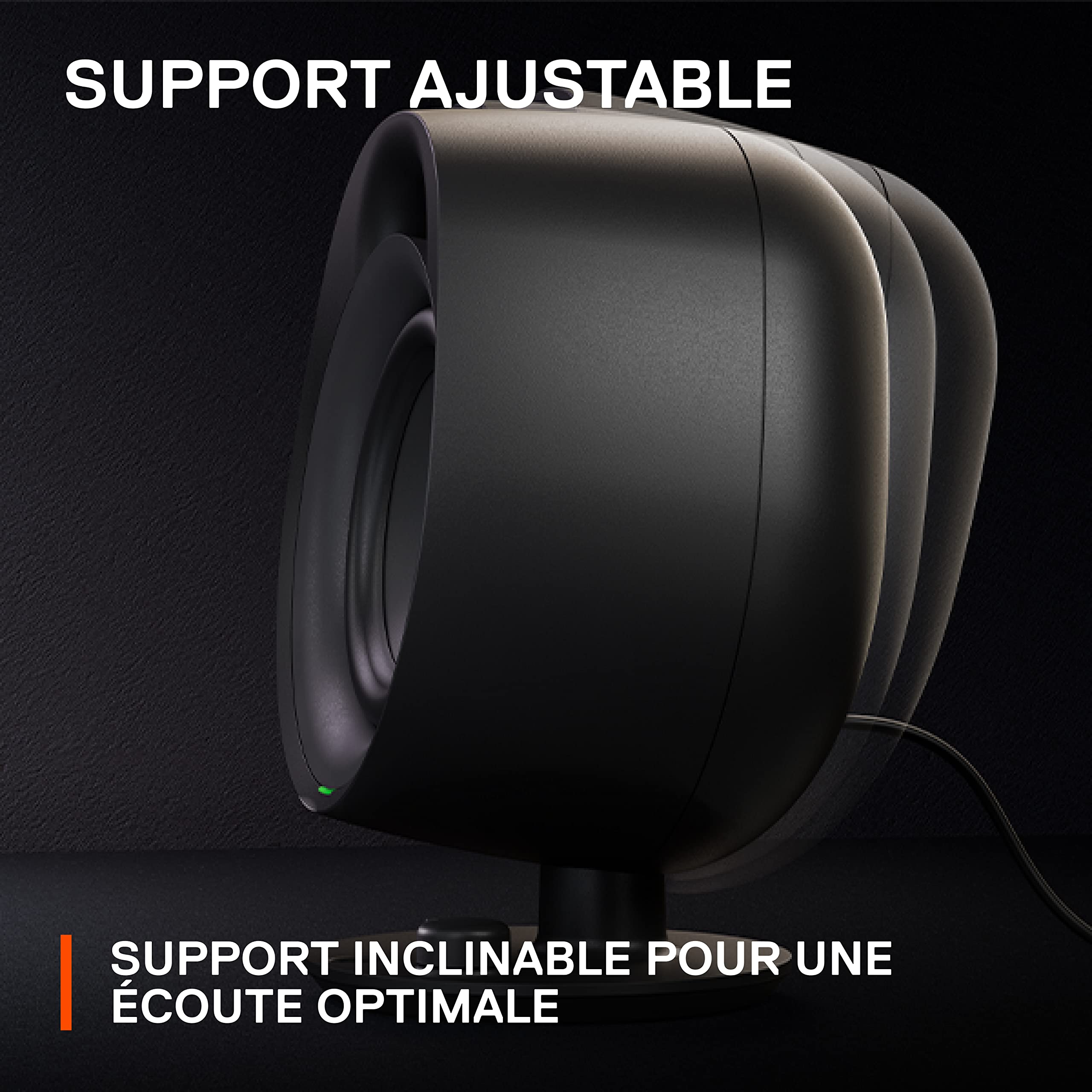 SteelSeries Arena 3 - Enceintes gaming 2.0 à gamme complète - Audio immersif - Commandes sur le haut-parleur - Haut-parleurs 4 pouces - Câblé et Bluetooth - Aux 3,5 mm - PC, Mac, Mobile