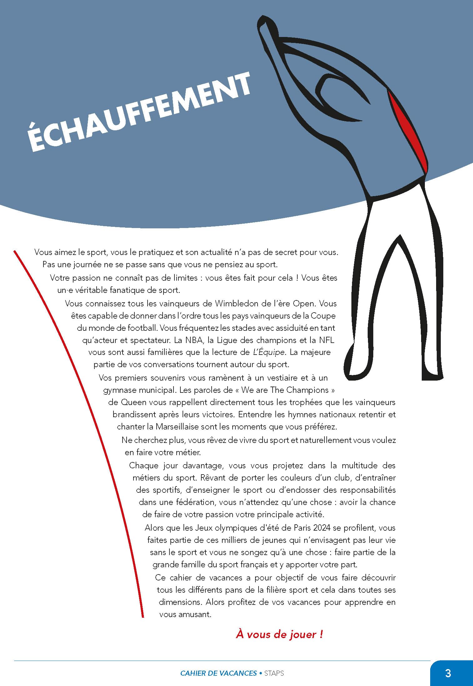 Le cahier de vacances pour réussir en STAPS: Testez-vous !