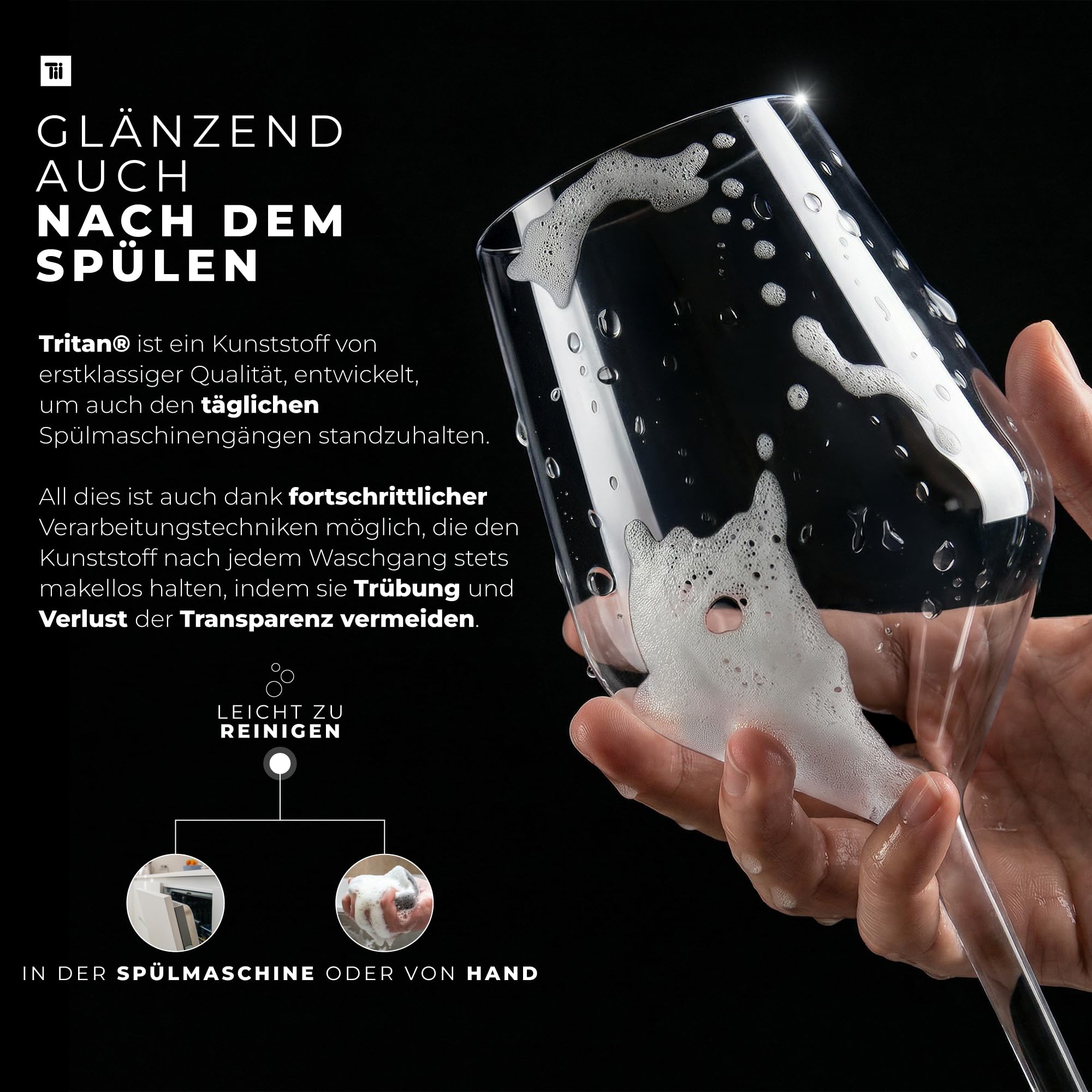 TUNDRA - 6er Set Kunststoff Weingläser, Aperol Spritz Gläser | EVENT 47 cl. | Camping Weingläser aus Tritan (Hartplastik) - Plastik Weingläser Unzerbrechlich, Spülmaschinenfest, BPA-Frei
