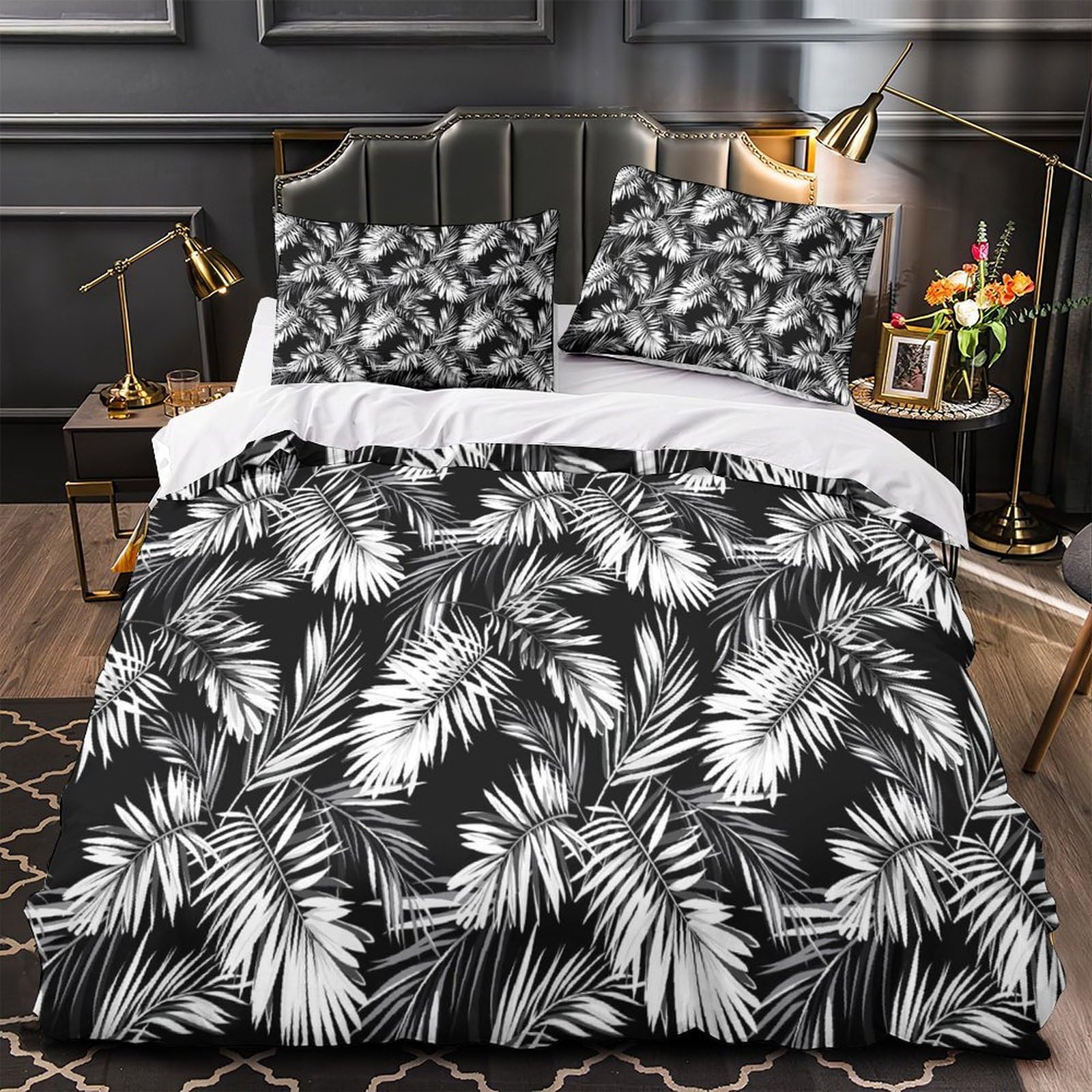 Parure de lit Super King avec imprimé 3D haute définition en tissu microfibre premium
