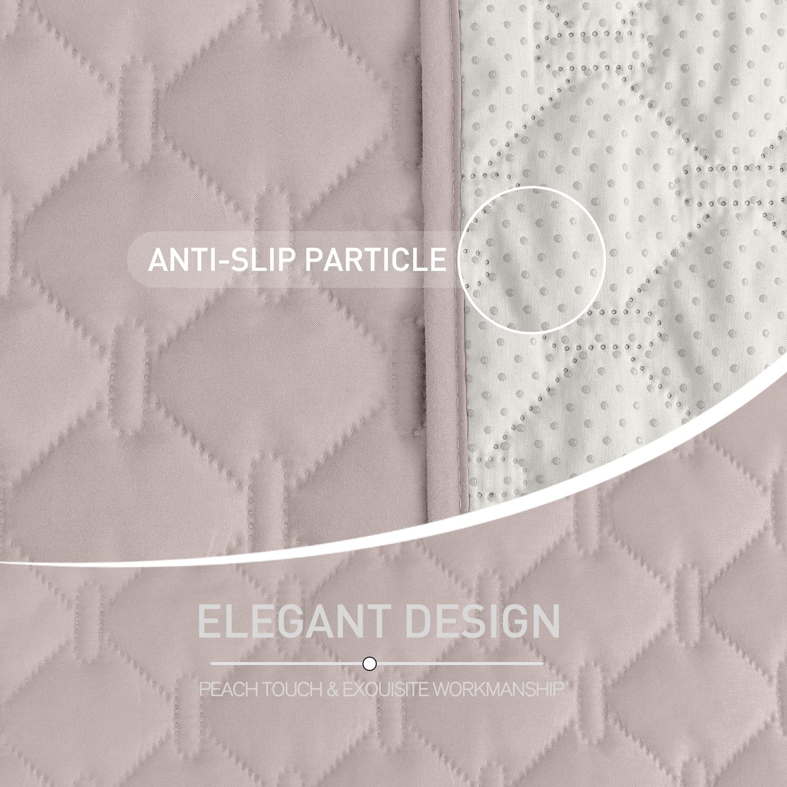 Coperta Impermeabile per Cani, Copridivano antigraffio gatto, Copridivano con Penisola per Animali con Fondo in Gomma Antiscivolo, Copriletto (Beige chiaro,76x178cm)