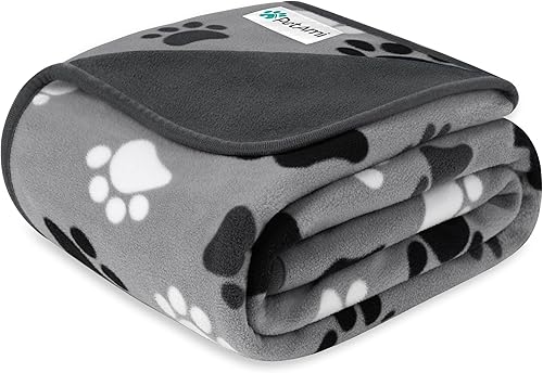PetAmi Manta impermeable para perros extragrandes, perros y gatos, funda protectora grande para muebles, manta reversible lavable de forro polar