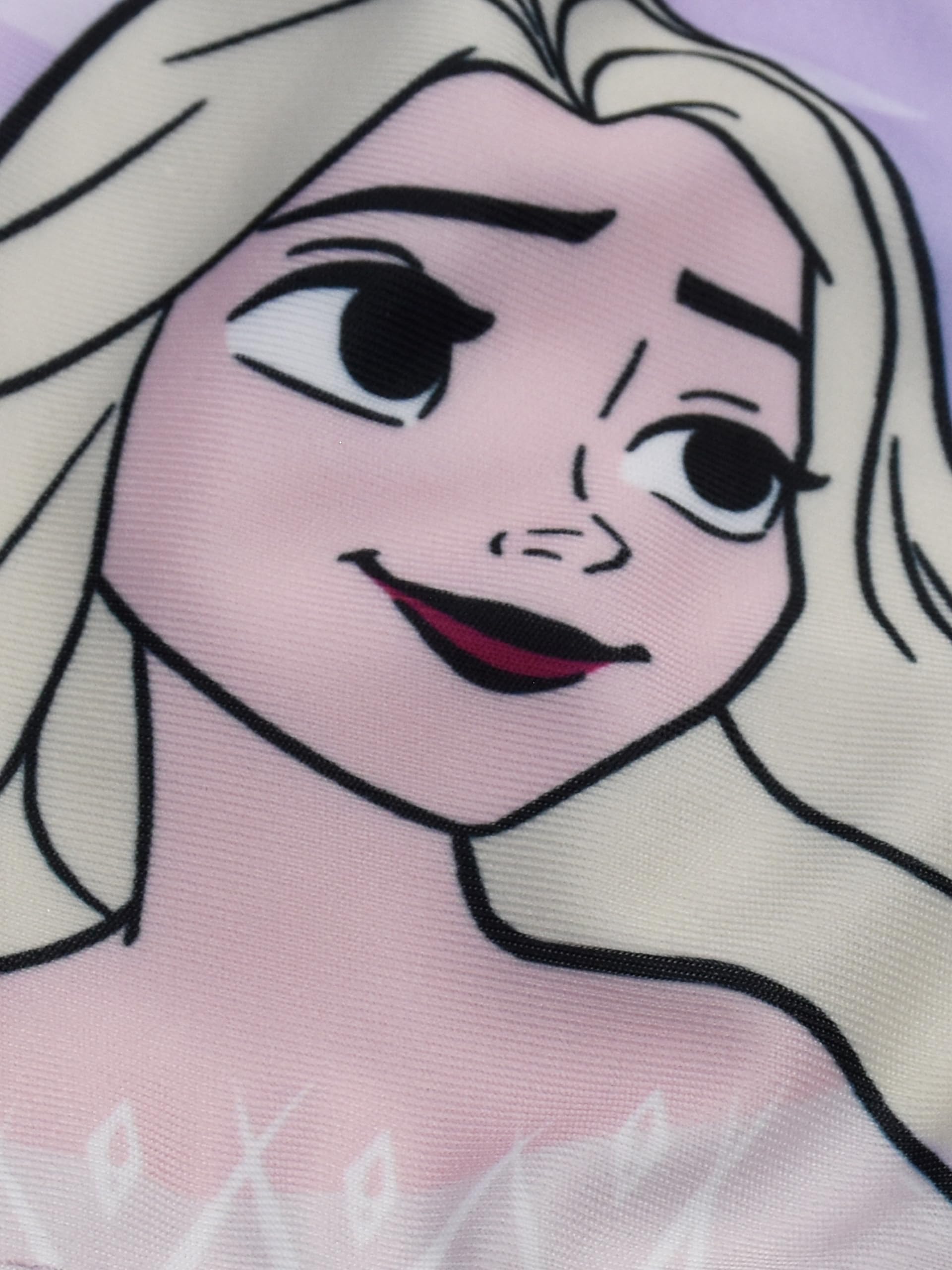 Disney - Bikini con volant per bambine "La regina di ghiaccio", Elsa Frozen per bambini, costume da bagno in due pezzi, colore: Viola