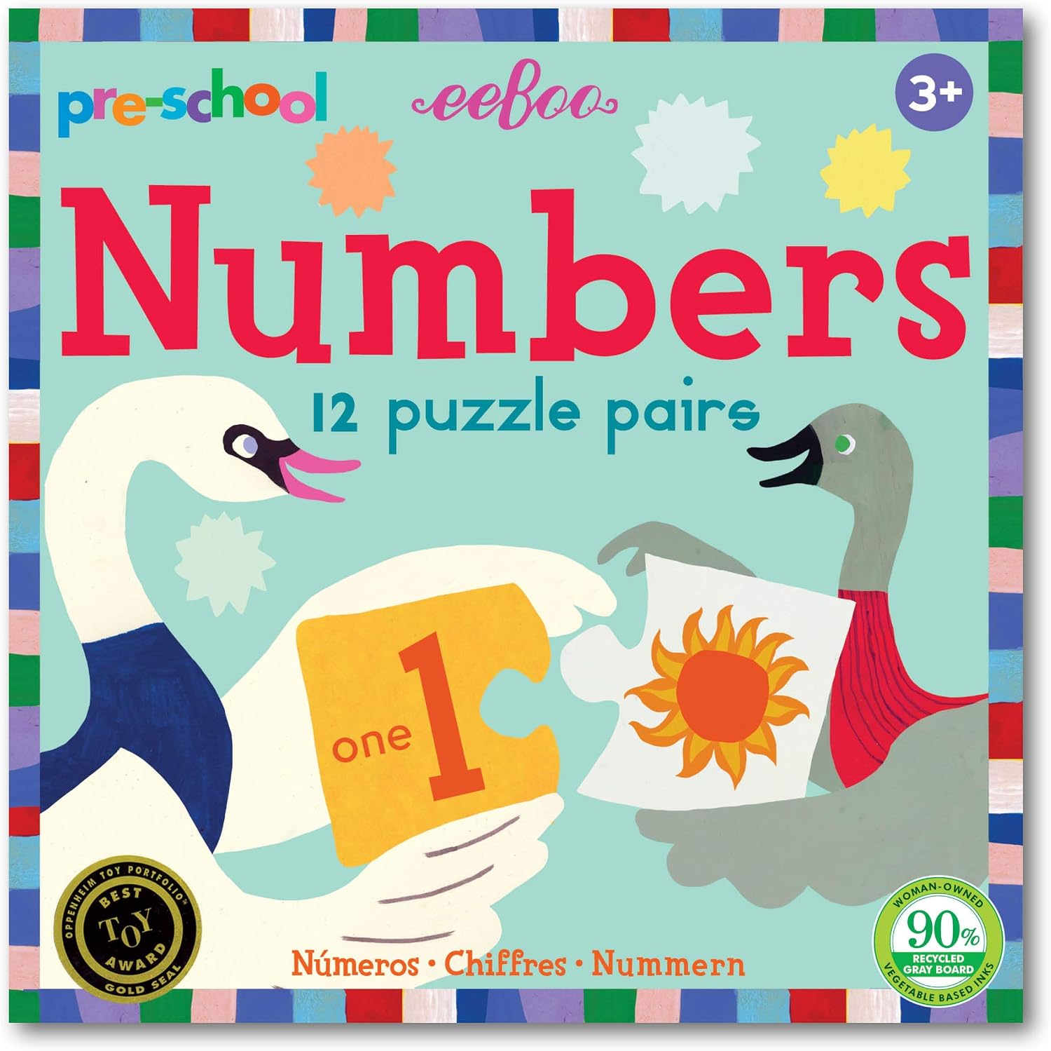 Amazon.com: eeBoo: Preschool Numbers Puzzle Pairs, Easy and Fun Way for ...
