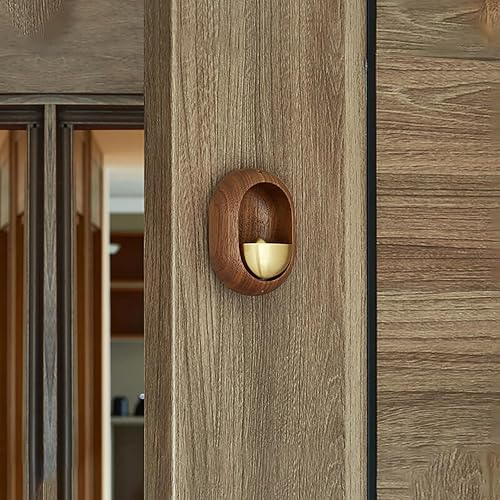 Wooden Doorbell Bird Bell Wind Chimes Wireless Wood Door Bell for Home Creative Entrance Door Bell Aesthetic Room Wall Décor Beautiful Door Harp